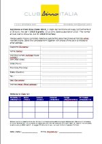 Modulo di iscrizione Club
